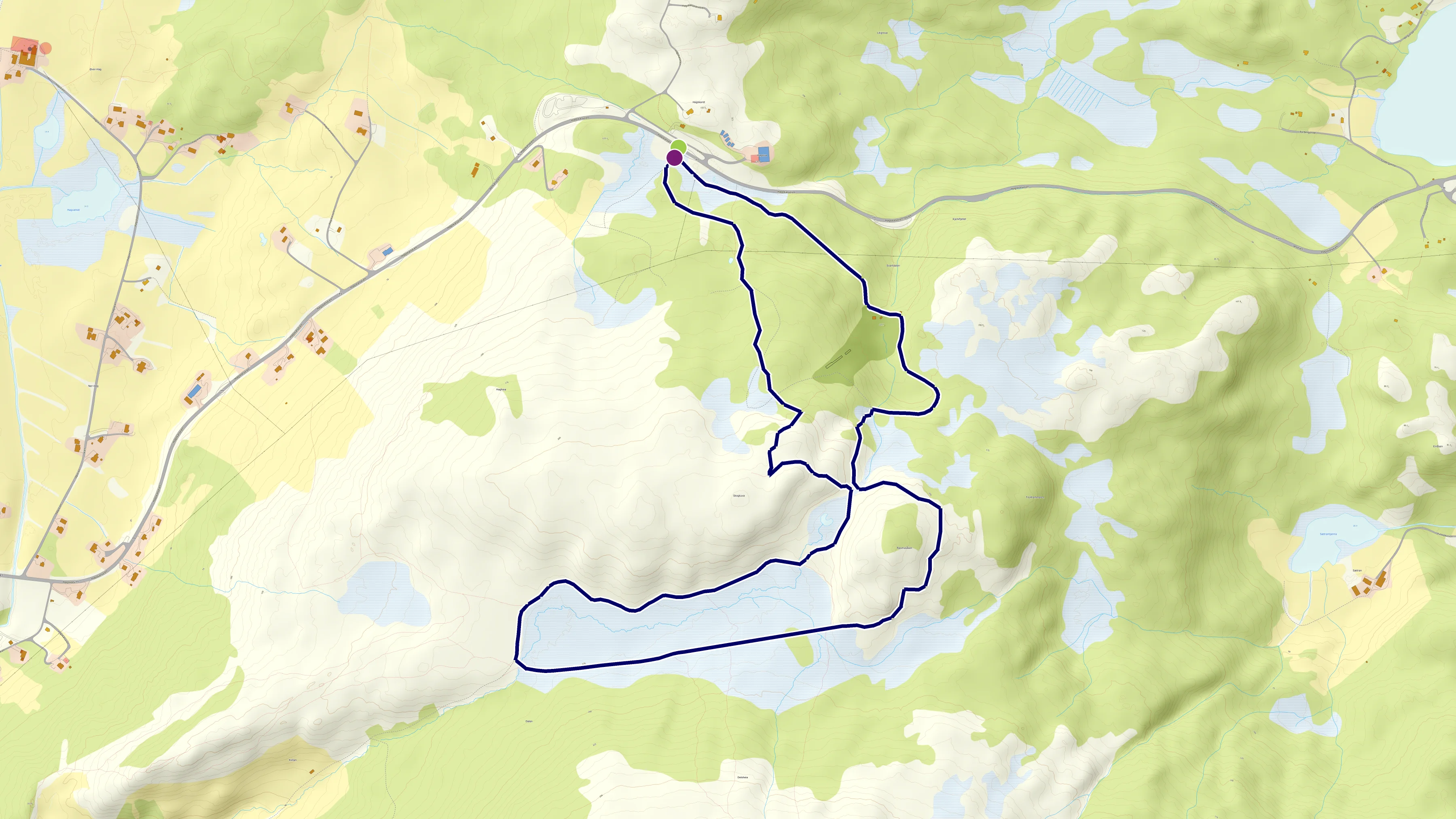 Kart over Hagskaret